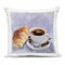 Stupell Industries Morning Coffee & Croissant Outdoor Printed Pillow design by Juliet Rose Philips , 18 x 7 x 18